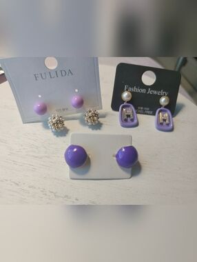 Purple Earrings Bundle
